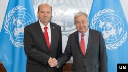 KKTC Cumhurbaşkanı Ersin Tatar ve BM Genel Sekreteri Guterres