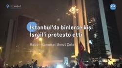 İstanbul'da binlerce kişi İsrail'i protesto etti