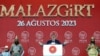 Recep Tayyip Erdoğan, Malazgirt'te halka seslendi.