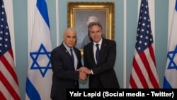 İsrail muhalefet lideri Yair Lapid, Washington ziyaretinde ABD Dışişleri Bakanı Antony Blinken ile görüştü. 