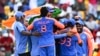 Team India celebrates after winning ICC men's Twenty20 World Cup 2024 final cricket match between India and South Africa at Kensington Oval in Bridgetown, Barbados, on June 29, 2024. (Photo by Chandan Khanna / AFP)