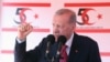 Cumhurbaşkanı Erdoğan, 20 Temmuz'da Lefkoşa'da Kıbrıs Barış Harekatı’nın 50. Yılı töreninde konuşma yaparken.