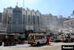 İran'in Suriye Büyükelçiliği binası vuruldu.